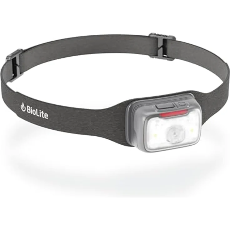 Biolite Stirnlampenbereich 500, schwarz, 500 Lumen, schnelles USB-C Aufladen, IP67 wasserdicht – Bild 1