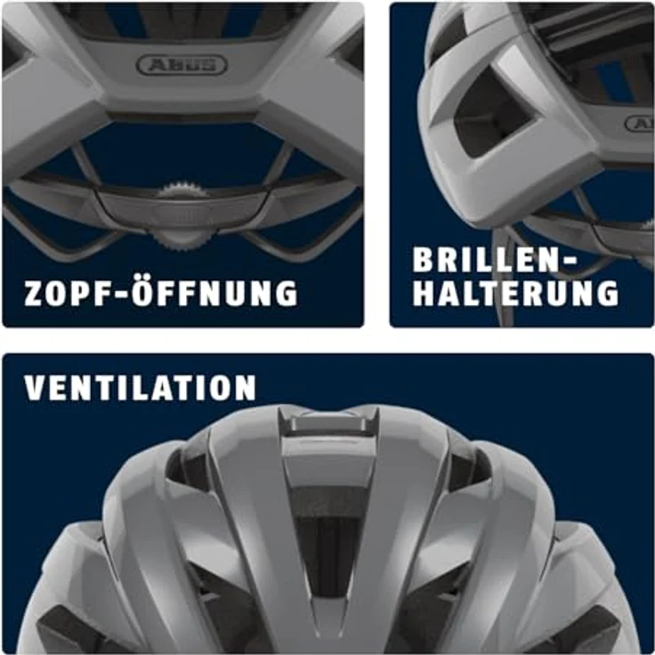 Abus StormChaser ACE, Velohelm (51 - 55 cm) mit optimierter Belüftung und höhenverstellbarem Verstellsystem – Bild 5