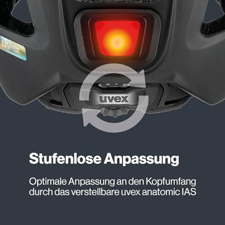 Uvex Finale Visor Fahrradhelm, Jade-Black matt, mit zusätzlichem Schutz und verstellbarem IAS System, 56-61 cm – Bild 5