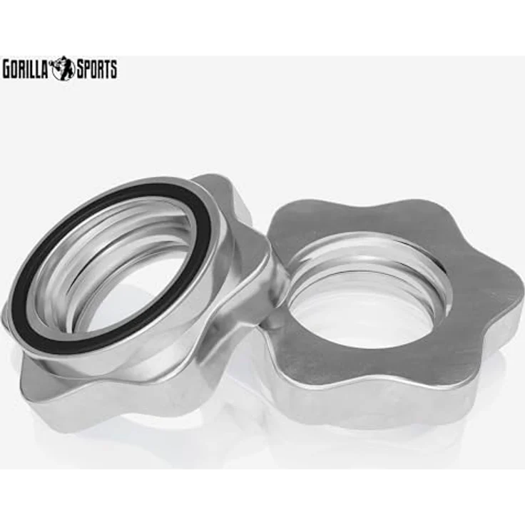 GORILLA SPORTS® Hantelset - 70kg, Langhantelstange 170cm, Gewichte 4x1,25kg / 4x2,5kg / 4x5kg / 2x10kg, 2x Kurzhanteln 30mm, mit 6 Sternverschlüssen, Kunststoff - Hantel Set, Kurzhantelset, Hanteln – Bild 3