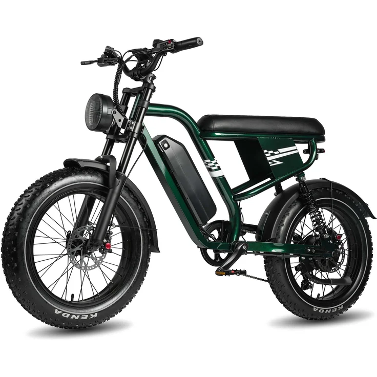 VANKEL E-Bike Cityrad MX10, 648 Wh Pedelec mit 250W Heckmotor, 48V, 100 km Reichweite, Shimano 7-Gang, Retro-Design