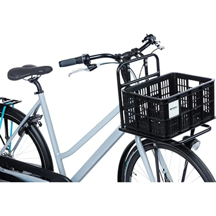 Basil B.V. Unisex Erwachsene Crate Fahrradkaste, Schwarz, 40.4x29.8x20.2cm, hochwertiges Befestigungssystem für sicheren Transport – Bild 2