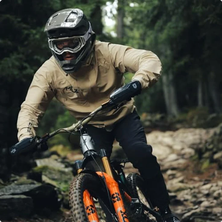 ABUS HiDrop Downhill Helm, ASTM-er Fullface Helm mit ABS-Außenschale für MTB, grau, Größe S, optimaler Schutz und innovative Belüftung – Bild 5