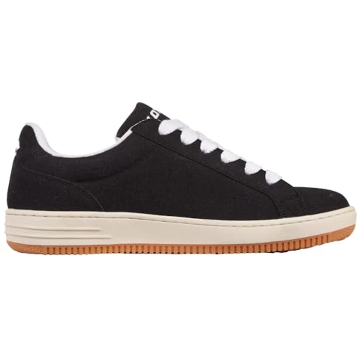 Lotto YARIN Unisex Sneaker Low Top, bequeme Laufschuhe mit gepolsterter Schaftkante, Schwarz/Weiß – Bild 6