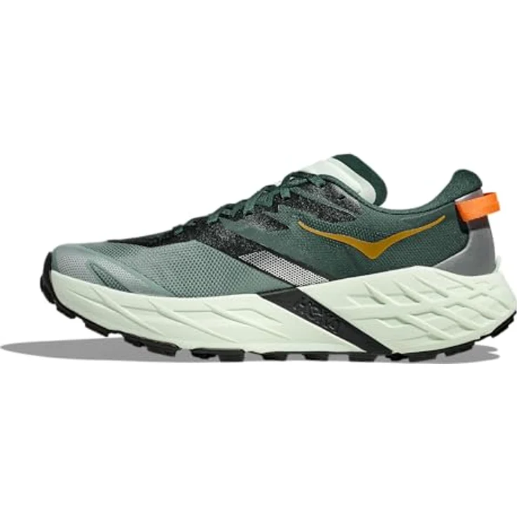 HOKA Speedgoat 7 Herren Trailrunning Schuhe, grün, EU 46 2/3, optimaler Grip, reaktive Dämpfung, Vibram®-Megagrip-Laufsohle, leichtes, atmungsaktives Obermaterial – Bild 6