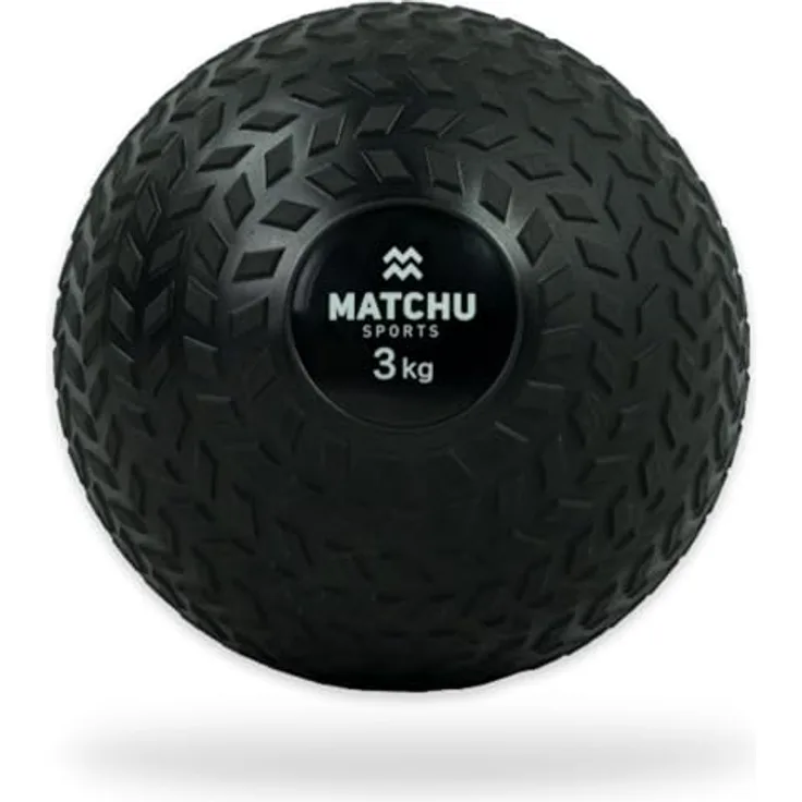 Matchu Slam Ball, 3 KG, extra Grip, wasserdicht, robustes Design, schwarz