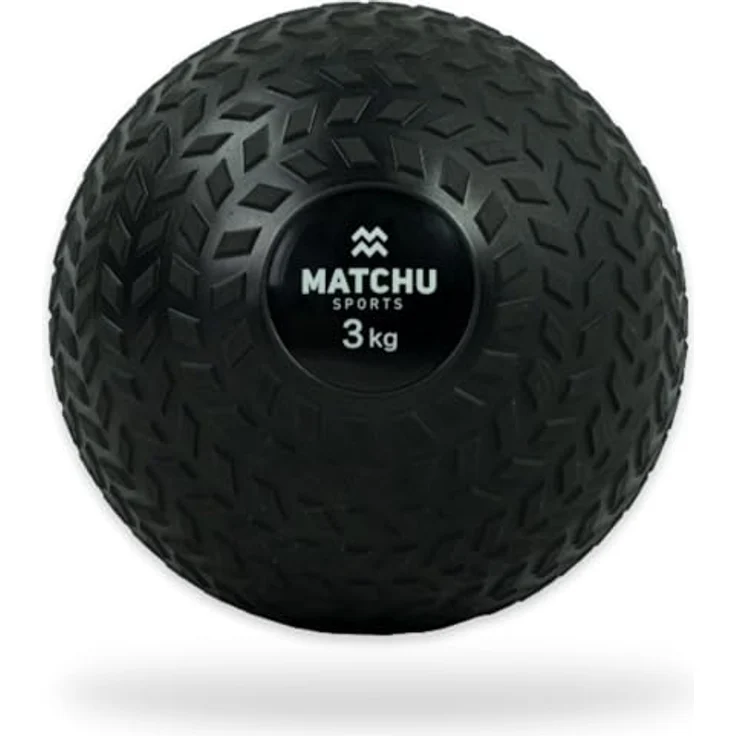 Matchu Slam Ball, 3 KG, extra Grip, wasserdicht, robustes Design, schwarz – Bild 1