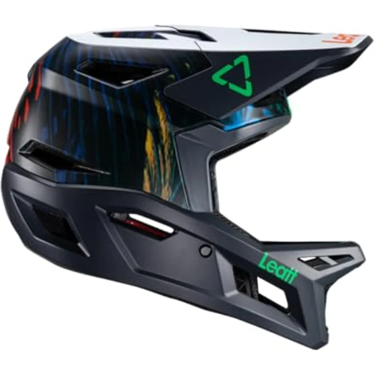 Leatt Gravity 4.0, Fullface Helm mit MIPS-Technologie, 22 Belüftungsöffnungen, abnehmbares Visier, Jungle - Mehrfarbig, S – Bild 5