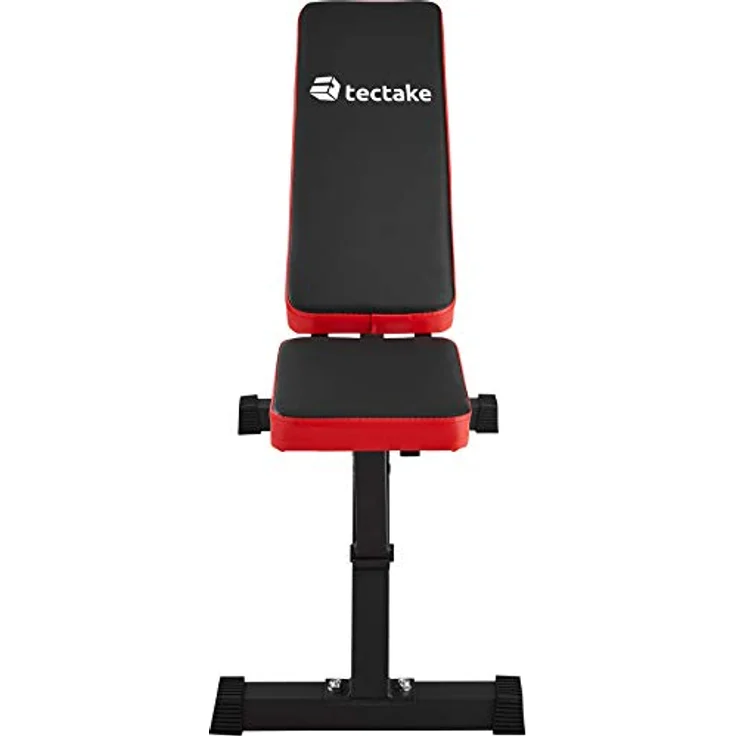 TecTake Hantelbank Schrägbank mit Schnellverstellung | Rückenablage 4-fach, Sitzfläche 2-fach verstellbar | (LxBxH): 116 x 51 x 122 cm, Schwarz – Bild 5