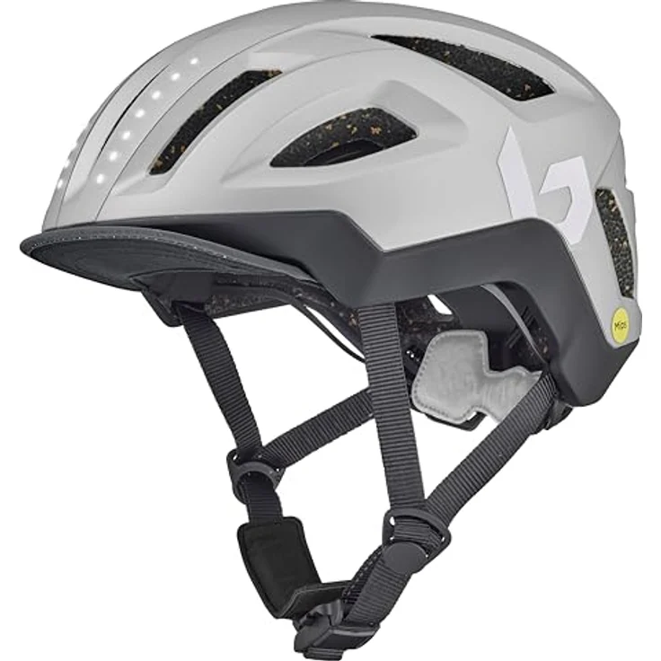 BOLLÉ City-Fahrradhelm "Halo React MIPS", platin, leicht, für Kopfumfang 55-59 cm, mit MIPS-Technologie für zusätzlichen Schutz – Bild 1