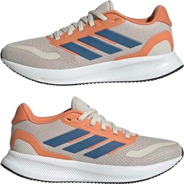 Adidas RUNFALCON 5 J, Laufschuhe für Kinder mit Cloudfoam Zwischensohle, Textilober material, recycelten Materialien – Bild 6