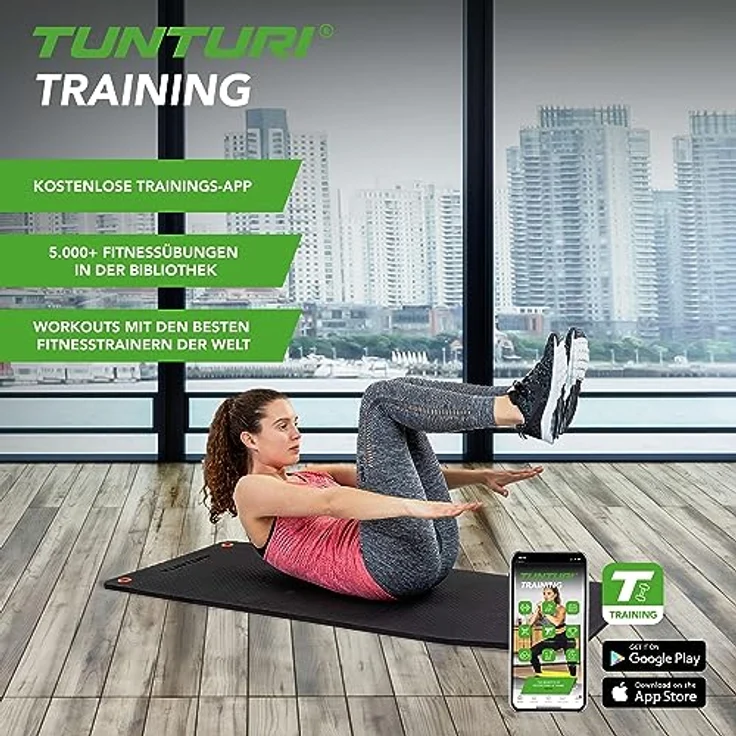 Tunturi Fitnessmatte Pro 180 X 60 X 1,8 cm, 14TUSFU266 - Preisvergleich – Bild 2