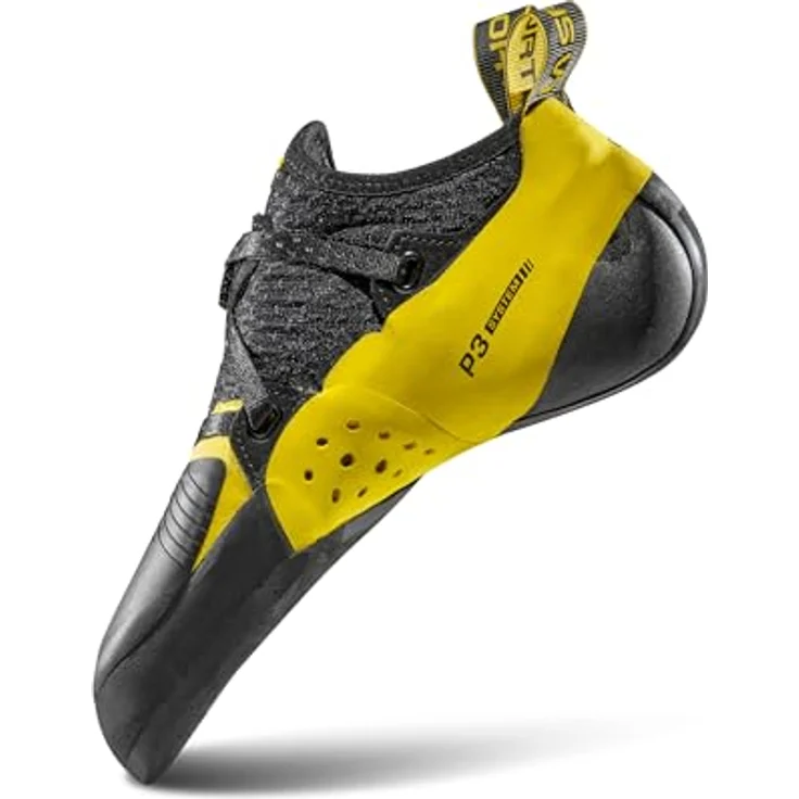 La Sportiva Solution Comp, Herren Kletterschuhe mit Fast Lacing System, Schwarz – Bild 5