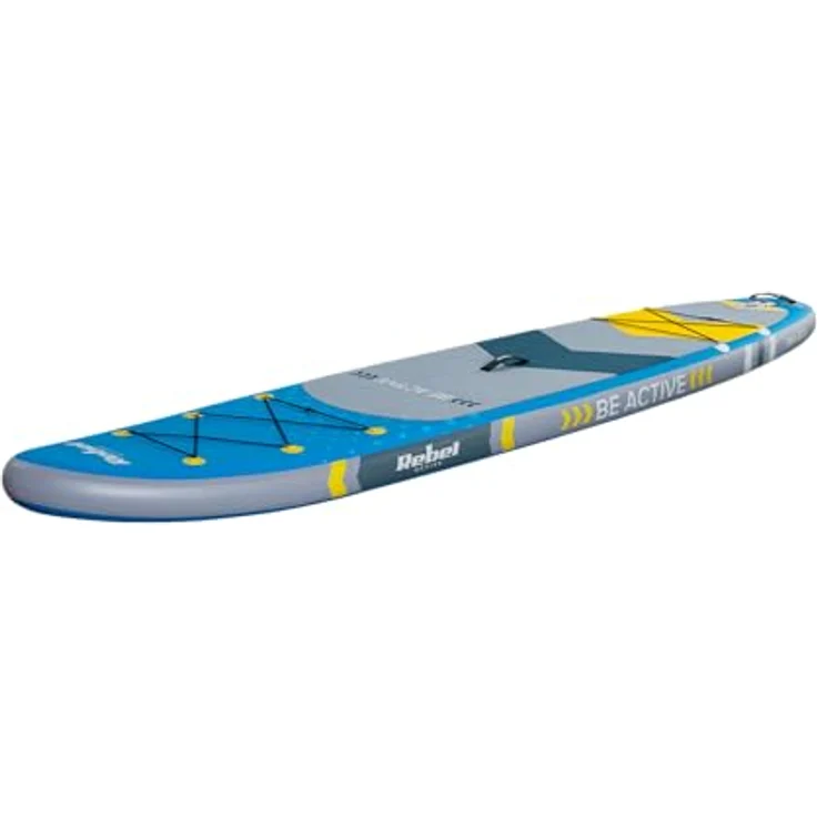 Rebel RBA-4500 Paddleboard SUP, 350 cm, maximale Tragfähigkeit 135 kg, blau, mit Zubehör und Hochvolumen-Elektropumpe – Bild 3