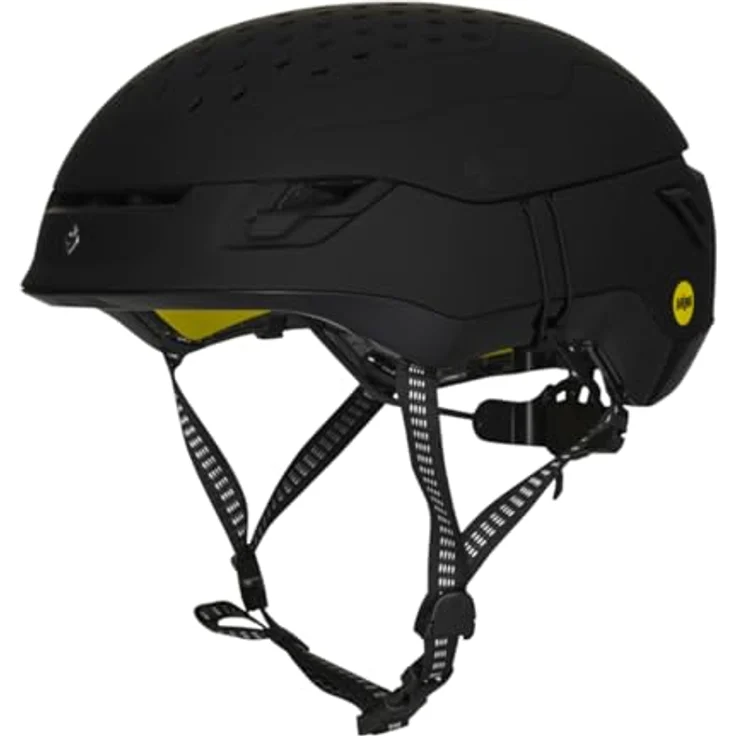 Sweet Protection Ascender MIPS Helmet, Skihelm mit hybrider Schalen-Technologie und Dual Density EPS, schwarz – Bild 1