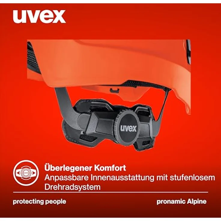 Uvex pronamic Alpine, Schutzhelm - multifunktional, EN 12492 und EN 397, für Damen/Herren, Größenbereich 51-63 cm, optimale Belüftung, inklusive Halteklammern für Stirnlampen – Bild 2