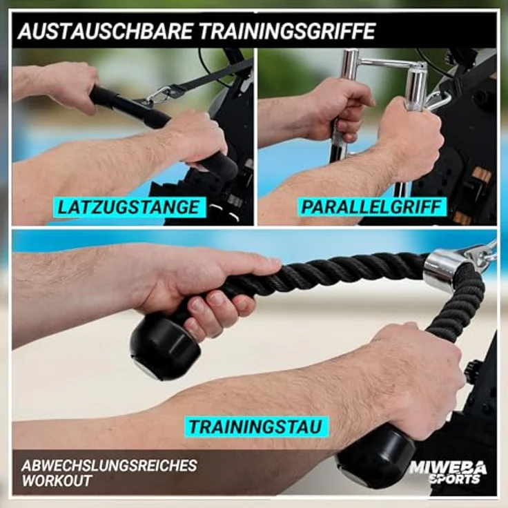 Miweba Sports Rudergerät für Zuhause MR700 Pro | Rudergerät Wasser - Klappbar - Kinomap App - Bluetooth - LED Wassertank - Esche dunkel – Bild 5