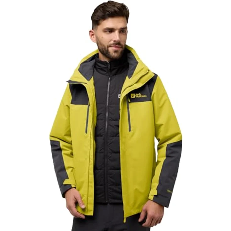 Jack Wolfskin JASPER 3in1 JACKET, Skijacke für Herren, wasserdicht mit TEXAPORE CORE und isolierender PRIMALOFT® Innenjacke – Bild 1