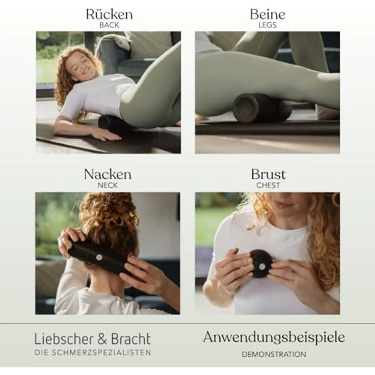 Liebscher & Bracht Original Faszien-Set, Faszienrolle und Faszienball (je 2 Stück), Made in Germany, inklusive Übungs-App – Bild 3