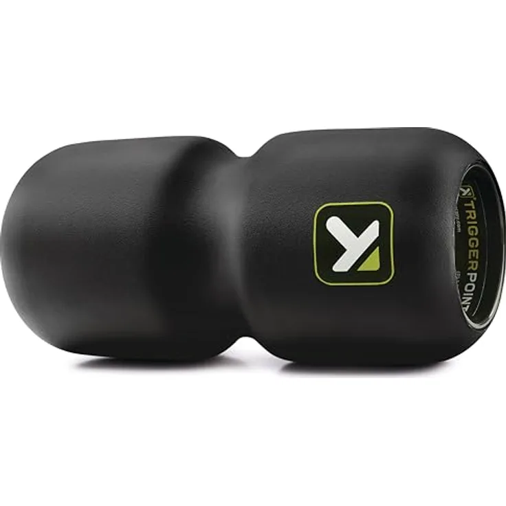 Trigger Point Therapy Channel Roller Foamroller, schwarz für effektive Triggerpunkttherapie und Muskelregeneration