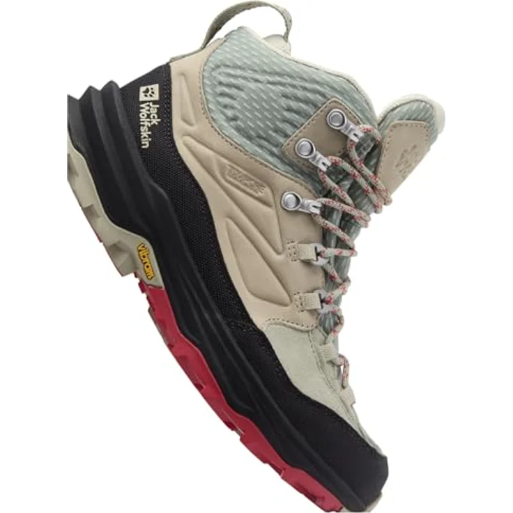 Jack Wolfskin Cyrox Texapore Mid, Damen Wanderschuhe, atmungsaktiv und wasserdicht, Grün, Größe 37.5 – Bild 5