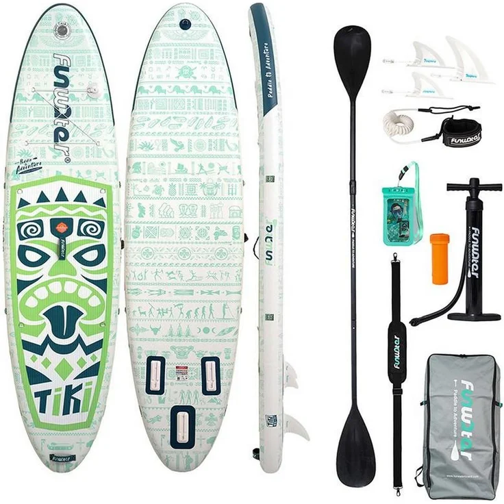 FunWater SUPFW05D, Stand Up Paddleboard für Anfänger und Fortgeschrittene, blau