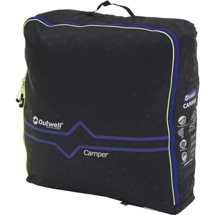 Outwell Camper Deckenschlafsack, 2-3 Jahreszeiten, 235 cm, mit integriertem Kopfkissen und recycelter Polyesterfüllung – Bild 7