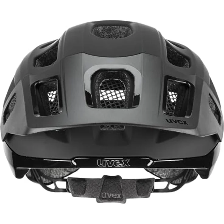 Uvex Sports React, Velohelm mit integrierter Sonnenblende, matte schwarz, 59 - 61 cm – Bild 2
