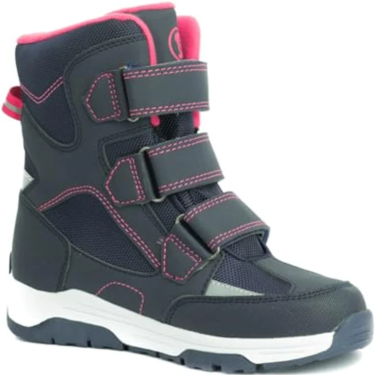 Trollkids Jungen Winterstiefel 159-114, wasserdicht mit warmem Futter und dreifachem Klettverschluss, Marine, Größe 37 – Bild 4