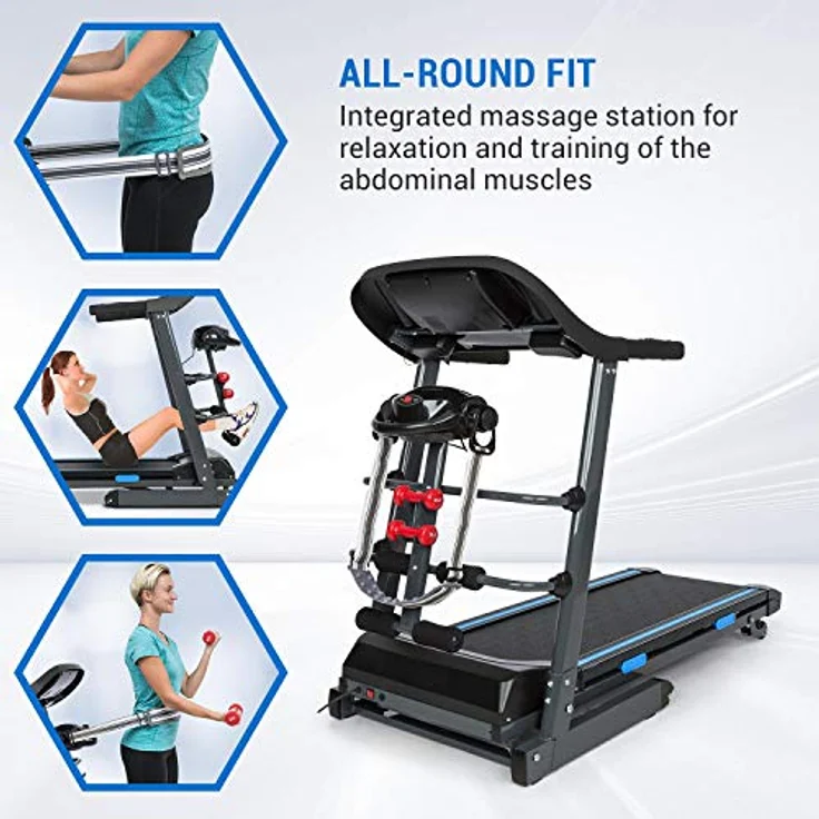 Capital Sports Pacemaker F120 Pro, Laufband mit 1,5 PS Motor, 12 km/h, LowNoise-FX Drive, 4P-AntiShock Suspension und Bluetooth-App-Anbindung – Bild 9