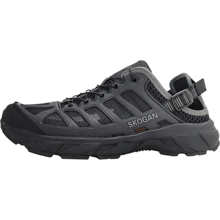 Skogan SALETAAN Wanderschuh, robuster Outdoor-Schuh mit optimalem Grip, atmungsaktiven Materialien, Schwarz, Größe 40