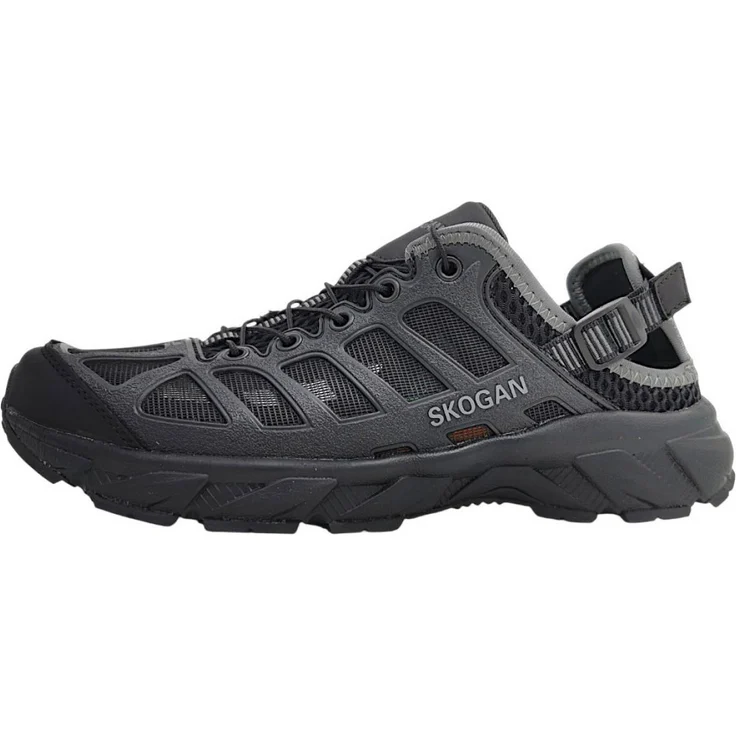 Skogan SALETAAN Wanderschuh, robuster Outdoor-Schuh mit optimalem Grip, atmungsaktiven Materialien, Schwarz, Größe 40