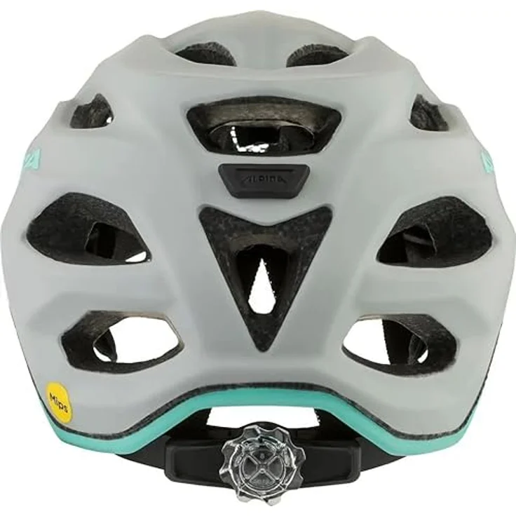 Alpina APAX JR MIPS Kinder-Fahrradhelm, schutzschonende Inmold-Fertigung, Smoke Grey Turquoise matt, Kopfumfang: 51-56 cm – Bild 3
