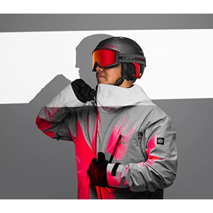 Giro Index 2.0 Skibrille, black wordmark und vivid ember, 27% VLT, OTG Frame, Anti-Beschlag, nahtlose Helmkompatibilität – Bild 5
