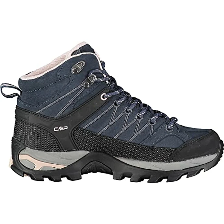 CMP RIGEL MID WMN TREKKING SHOES WP, Wasserdichte Wanderschuhe mit OrthoLite®-Technologie und FullOn GRIP-Sohle, Schwarz – Bild 3