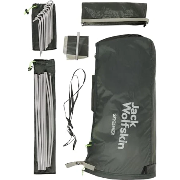 Jack Wolfskin North Timer, Tunnelzelt für 1 Person, 1.90 kg, stabil und hoher Stauraum – Bild 4