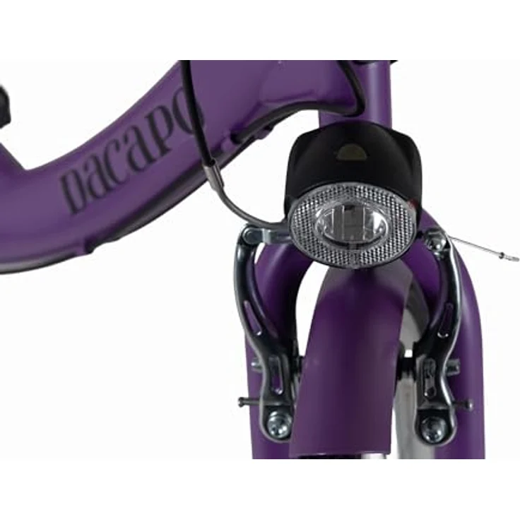 DaCapo Damenfahrrad Toscana 28'', 6 Gänge, RH 48 cm, elegantes Design mit hellen Reifen und StVZO Beleuchtung – Bild 8