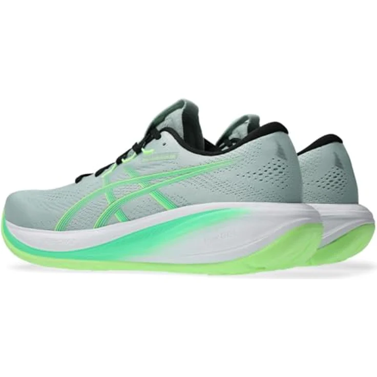ASICS GEL-CUMULUS 28, Laufschuhe für Herren mit optimaler Dämpfung, COLD MOSS/VITAL GREEN, Größe 43-5 – Bild 2