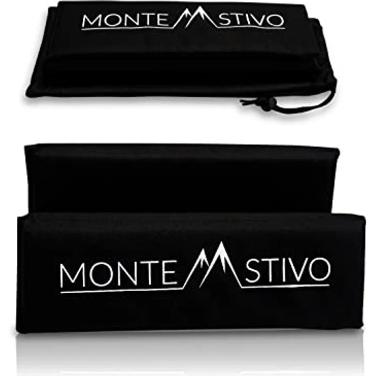Monte Stivo Expedition, Isoliertes Sitzkissen 30 x 40 cm, 4-Fach faltbar für Kinder und Erwachsene, ideal zum Wandern, Schwarz – Bild 3