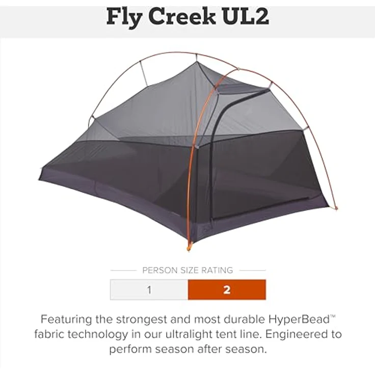 Big Agnes, Zelt, ultraleicht (0.85 kg) für 2 Personen – Bild 2