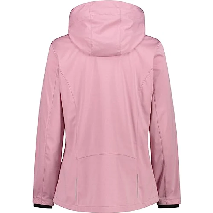 CMP Damen Funktionsjacke 36040-42, leichte Softshelljacke mit abnehmbarer Kapuze, winddicht und wasserdicht, FARD MEL – Bild 2
