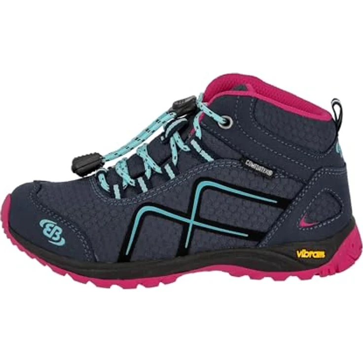 Brütting Guide High, Mädchen Wanderschuhe mit textiler Auskleidung, Wechselfußbett und Schnellschnürsystem, Blau – Bild 2