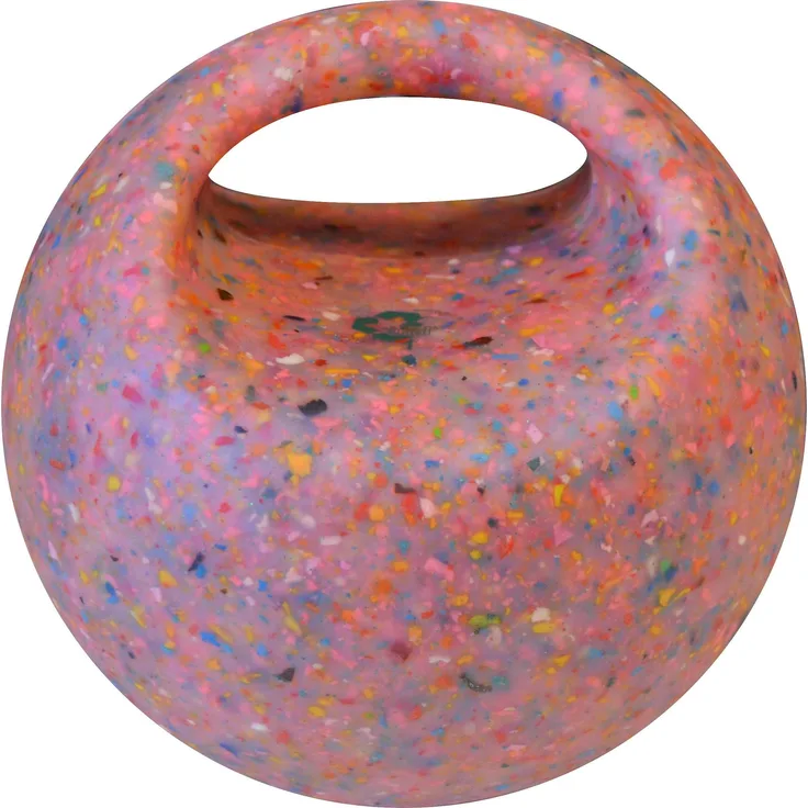 Trial Medizinball mit Griff Recycle, 1 kg, 190 mm, aus 98% recyceltem Material, ein Unikat