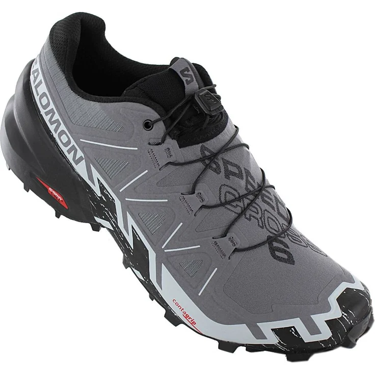 Salomon Speedcross 6 - Herren Trail-Running Schuhe mit Quicklace™, EnergyCell™+ Dämpfung, Grau, EU 49 1/3 UK 13.5