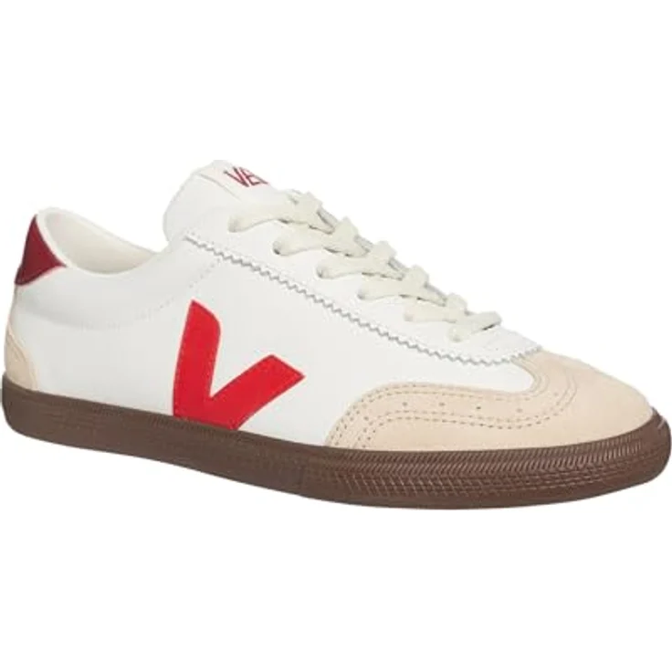 Veja Volley Leather, Sneaker-Klassiker aus Organic Traced Leather, Weiß, EU 37 Frauengröße – Bild 3