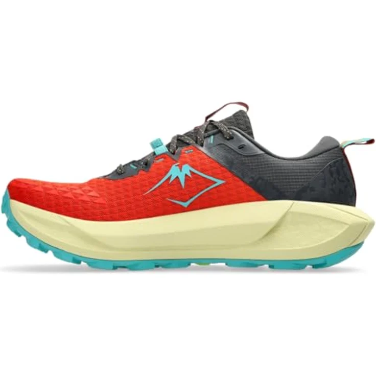 ASICS Performance Gel Trabuco13, Herren Laufschuhe für verschiedene Terrains, Atmungsaktives Obermaterial, 43.5, Orange-Rot – Bild 4
