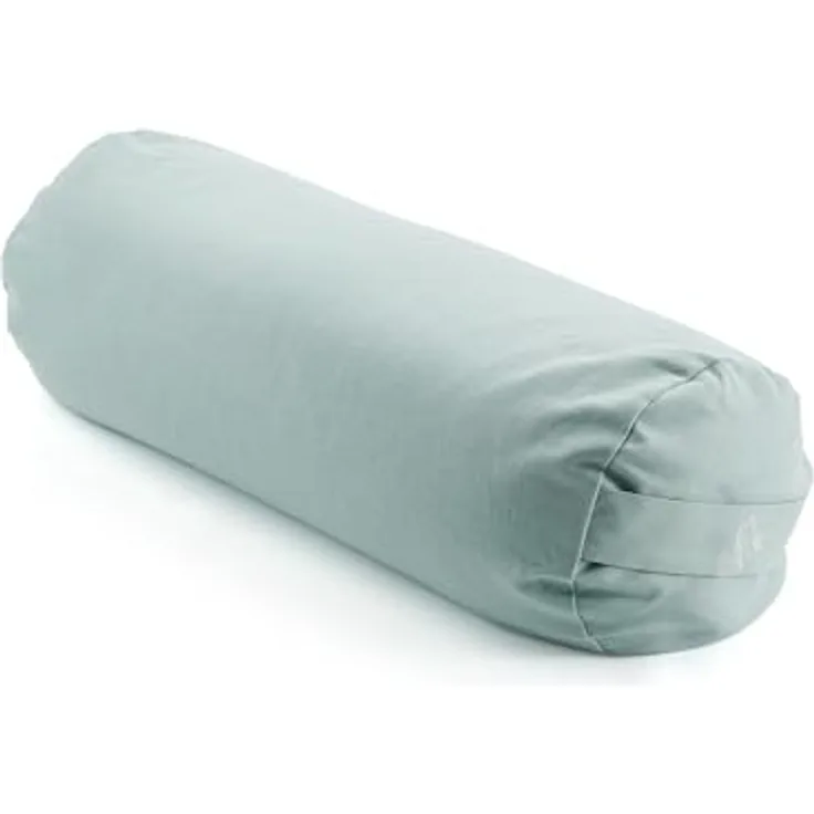 Myga Buchweizen Bolster Kissen, ergonomisches Yoga- und Meditationskissen mit abnehmbarem Baumwollbezug, 100% Bio-Buchweizenschalenfüllung, 63 cm x 25 cm