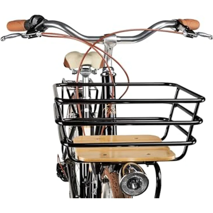 Maxim La Vita Damen-Citybike, 28 Zoll, Tiefeinstieg, Front-Gepäckträger, Schwarz, 55 cm – Bild 4
