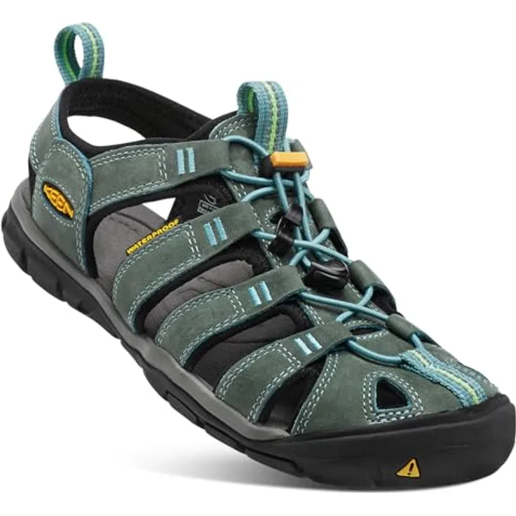 Keen Clearwater Leather Cnx, Wanderschuhe mit Wasserabweisendem Leder und Gummisohle, Größe 38,5
