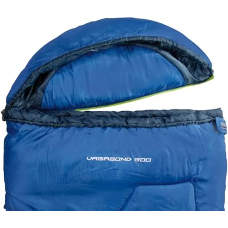 High Peak Vagabond 300, Schlafsack für 2-3 Jahreszeiten, hautsympathisch, PFC-frei, wasserabweisend, recycelte Polyesterfüllung, abnehmbare Kapuze – Bild 4